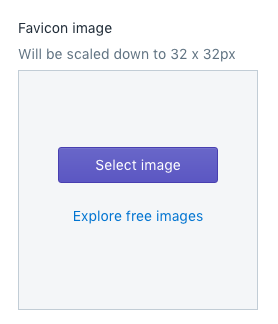 upload favicon shopify